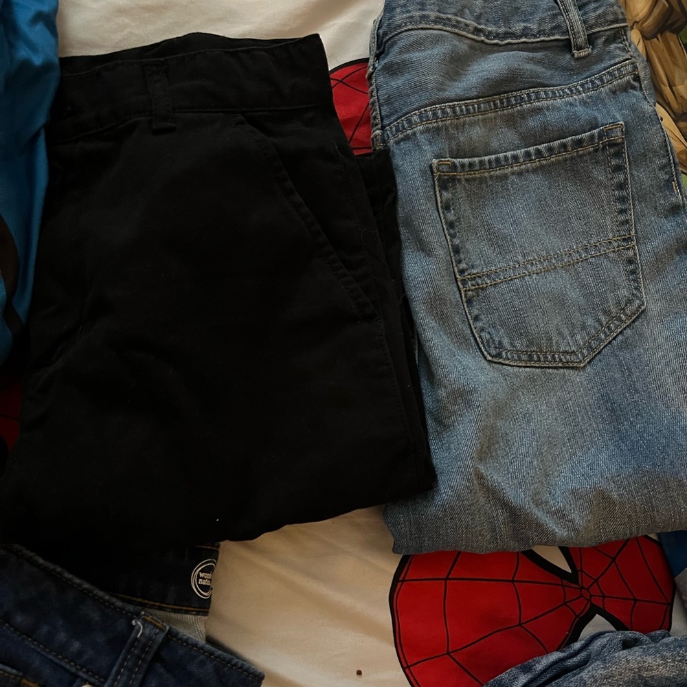 Blue Jean shorts & Black Shorts